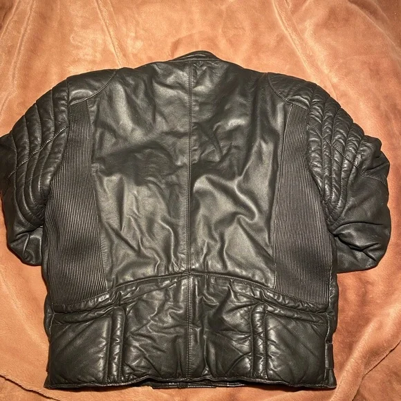 Berman’s Leather Biker Jacket - Picture 6 of 6